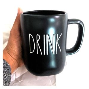 Rae Dunn black rare and cute mug ♥️ DRINK